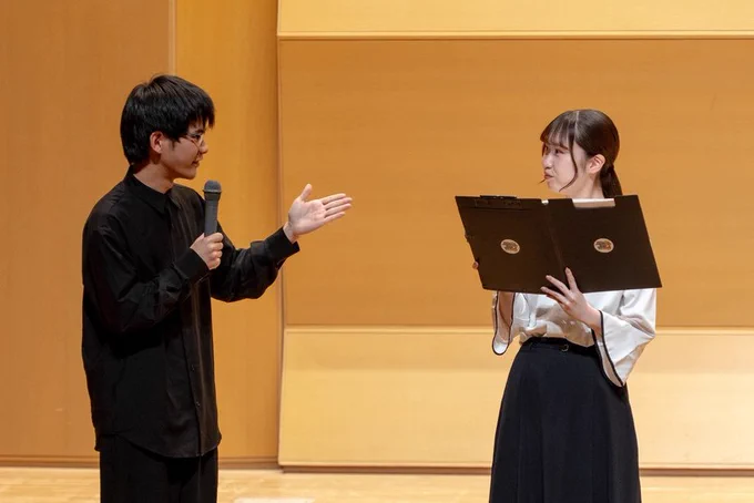 素晴らしいMCをしてくれた清川さんと、指揮の西村さん