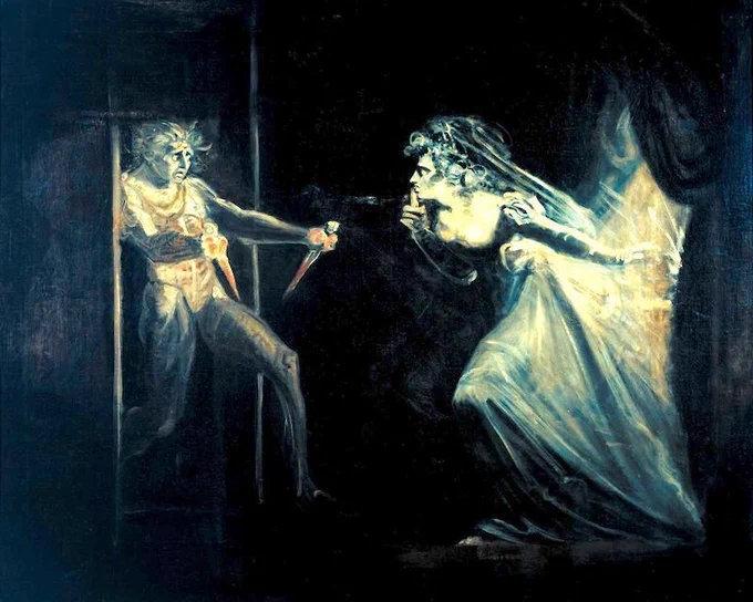 Lady Macbeth Seizing the Daggers, 	Henry Fuseli, 1812, oil on canvas. (Photo credit: Tate Britain)