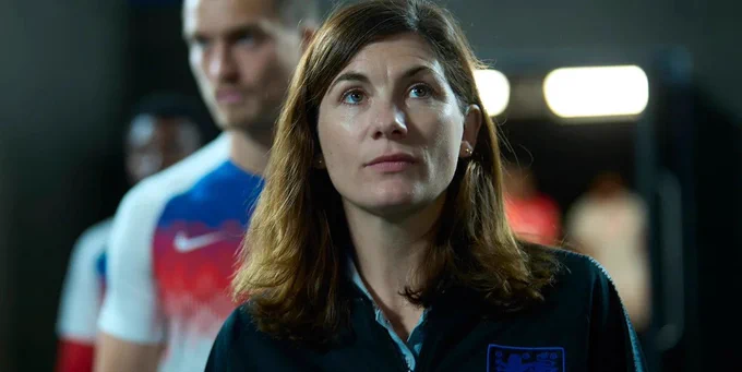 Jodie Whittaker plays Pippa Grange, the psychologist who  helped Gareth Southgate tackle the fear of failure that crippled many English international mens teams.