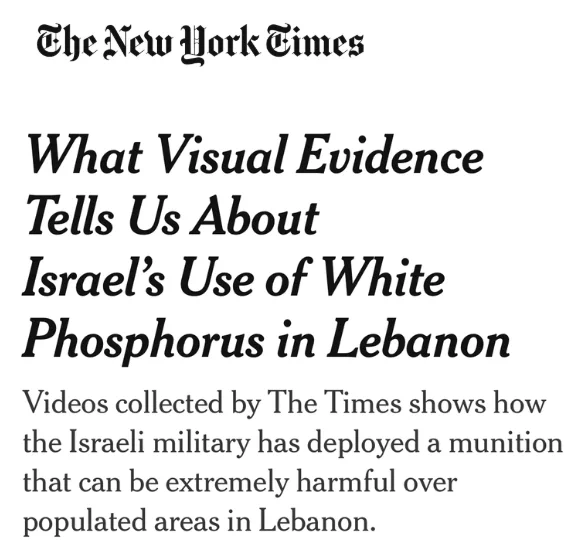 https://www.nytimes.com/2026/06/06/world/middleeast/white-phosphorous-israel-lebanon.html