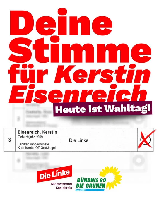 ALT: Bilder zum Aufruf Kerstin Eisenreich zur Landrätin für den Saalekreis zu wählen. https://www.kerstin-eisenreich.de/aktuelles/aktuelles/