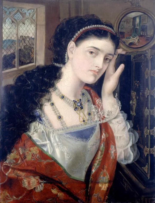 Portrait of Viola by Emma Sandys, circa 1865-77, oil on canvas. (Photo credit: Walker Art Gallery)