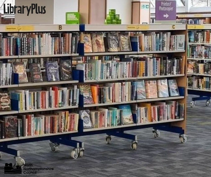 Interior of Wellingborough Library