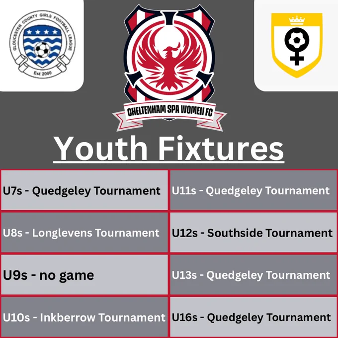 CSWFC youth fixtures.