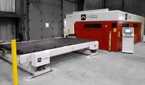 ALPHA LAZER M 4020 Fiber Laser cutting machine - industrial-grade precision equipment for fabrication shops