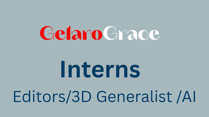 Jobs for Intern - Editors, 3D Generalist, AI