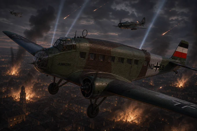 AI generated Luftwaffe Junkers Ju52/2m 