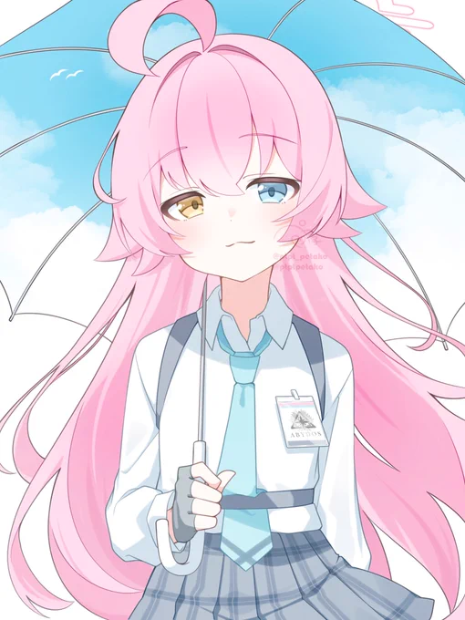 ブルーアーカイブ　小鳥遊ホシノ　ファンアート