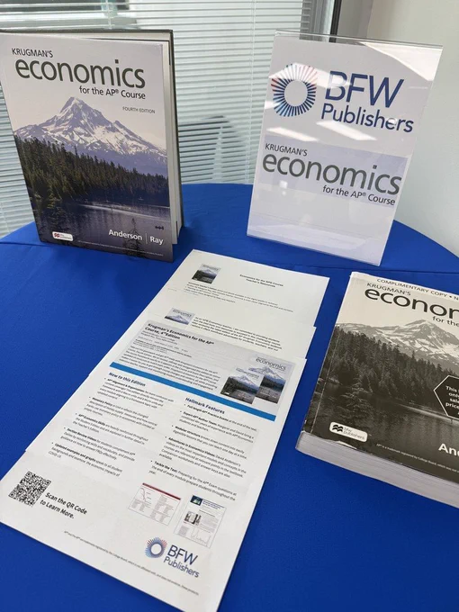 AP Economics curriculum materials being considered for adoption at Bay High School.
