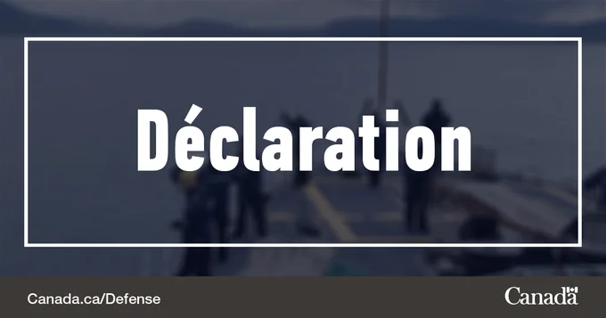 Texte sur l’image : Déclaration