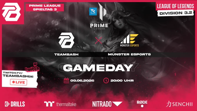 Matchday Prime League Division3. 09.06.2026 um  20 Uhr