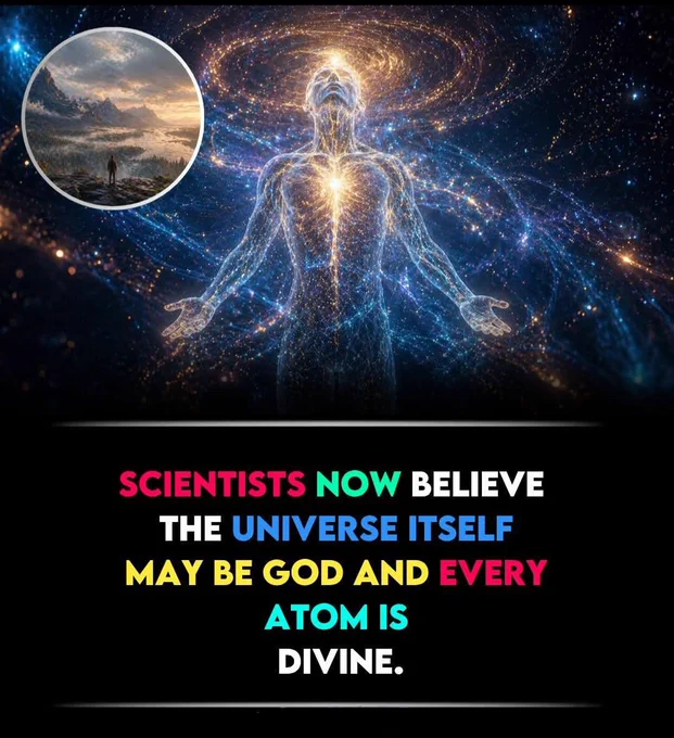 What if God isn’t separate from the universe—but is the universe? 🌌

This idea is called pantheism. In the 1600s, philosopher Baruch Spinoza said that God and nature are the same. He called it “Deus sive Natura” — meaning “God or Nature.” Everything you see, from atoms to galaxies, is part of one infinite reality.

Even Albert Einstein supported this idea, saying he believed in a God revealed through the harmony of the universe—not a separate being.

Today quantum physicists and consciousness researchers are revisiting this idea with new urgency. 🔬 Research published in arxiv by physicist Rodolfo Gambini of the Universidad de la República in Uruguay proposes that quantum mechanics points toward a consciousness-centered universe where the fundamental nature of reality is phenomenal not mechanical.

If every particle carries the seed of awareness and the universe operates as one unified system then the line between matter and the divine begins to disappear.