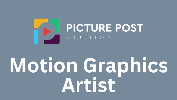 Job opening for Motion Graphics Artist