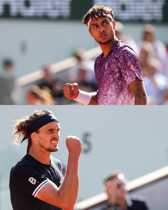 Images of Flavio Cobolli and Alexander Zverev