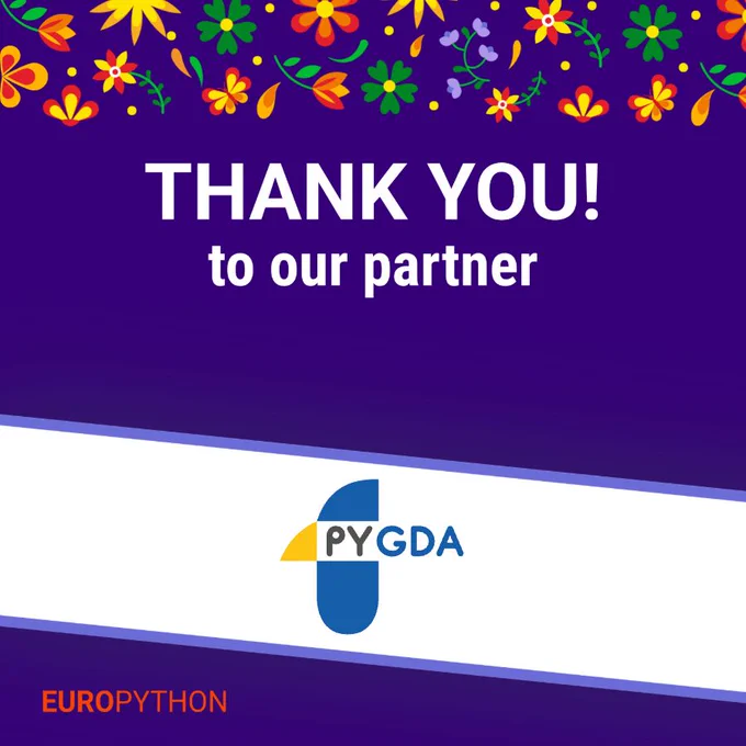 Partner announcement for EuroPython 2026 conference: PyGda