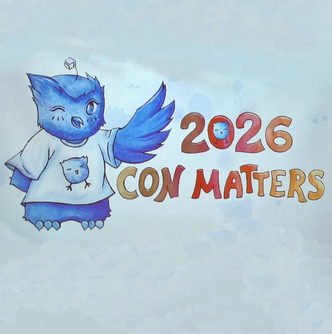 Das Logo und Maskottchen der Con Matters 2026.