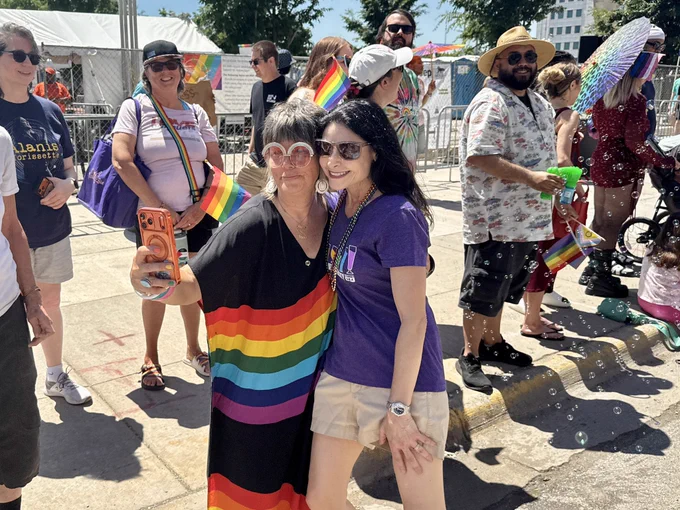 AG Nessel takes selfie with parade-goer