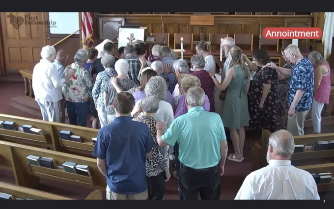 ✝️🥖 Thanks to everyone who joined us @ New Bethlehem First Fellowship Church as Rev. Dr. Gordon Barrows shared “More Than a Meal: Rediscovering Holy Communion” (1 Cor. 11:23-30). 🙏 Prayers for Jonny Klingensmith following his anointing with holy oil. #NewBethlehem #Church