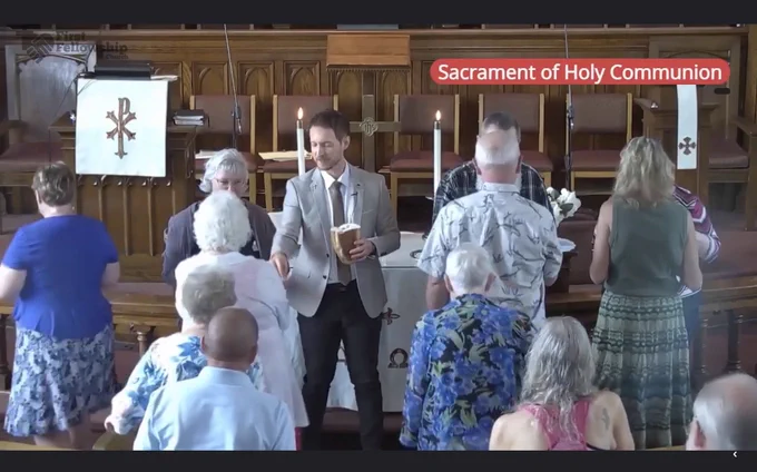 ✝️🥖 Thanks to everyone who joined us @ New Bethlehem First Fellowship Church as Rev. Dr. Gordon Barrows shared “More Than a Meal: Rediscovering Holy Communion” (1 Cor. 11:23-30). 🙏 Prayers for Jonny Klingensmith following his anointing with holy oil. #NewBethlehem #Church