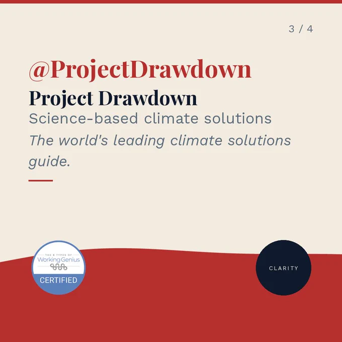 Project Drawdown - climate solutions
