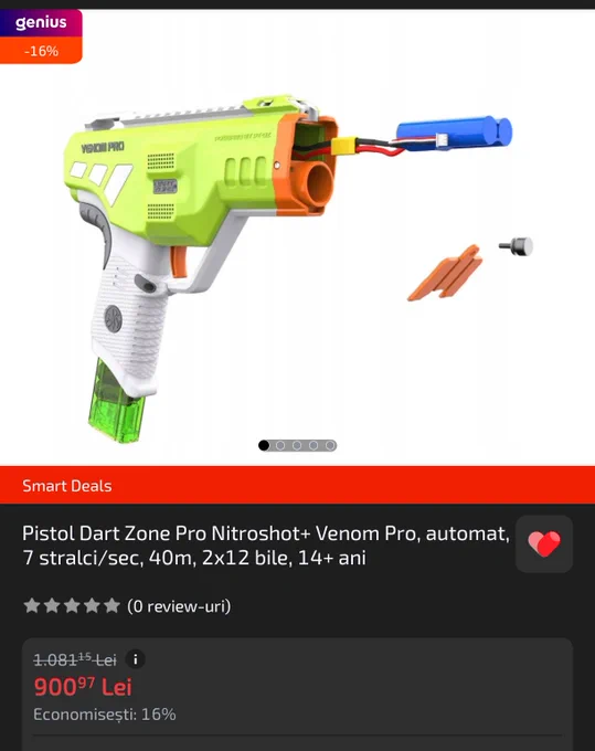 Dart Zone Venom Pro on eMAG