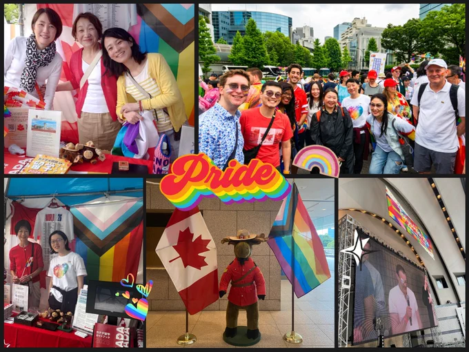 pictures taken from Tokyo Pride 2026 event