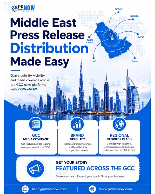 Middle East Press Release Distribution Services | PRWireNOW