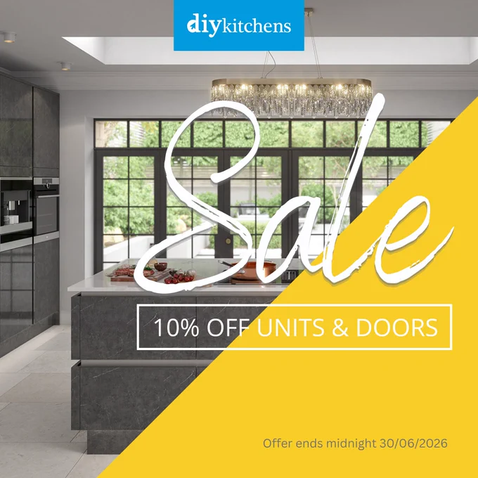 Sale Extended- 10% Off ALL Kitchen Units & Doors - Offer Ends 30/06/26 | DIY Kitchens