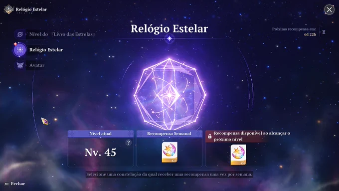RELOGIO ESTELAR
