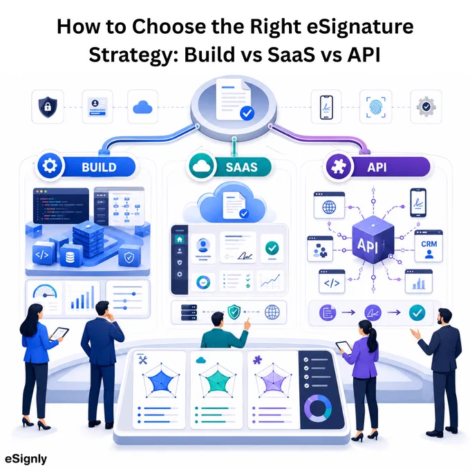 Confused about eSignature implementation options?

Our latest guide compares Build vs SaaS vs API approaches to help leaders make smarter technology and compliance decisions.

Explore now: https://www.esignly.com/electronic-signature/a-c-suite-legal-guide-to-esignature-build-vs-saas-vs-api.html

#DigitalSignatures #BusinessTechnology #WorkflowAutomation #EnterpriseTech #eSignly