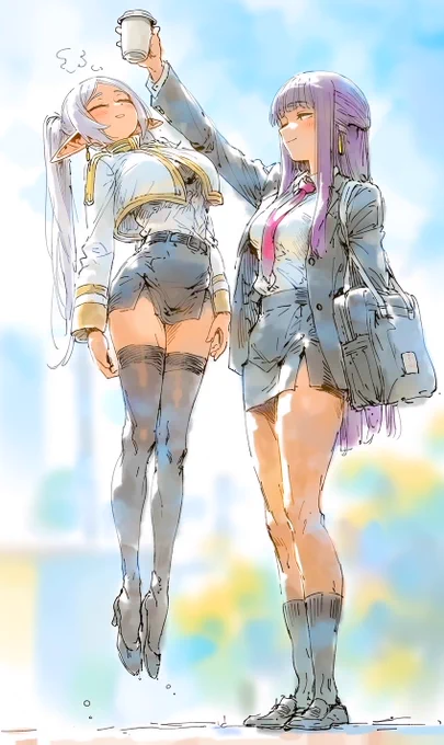 SFW illustration. Made with Nijijourney