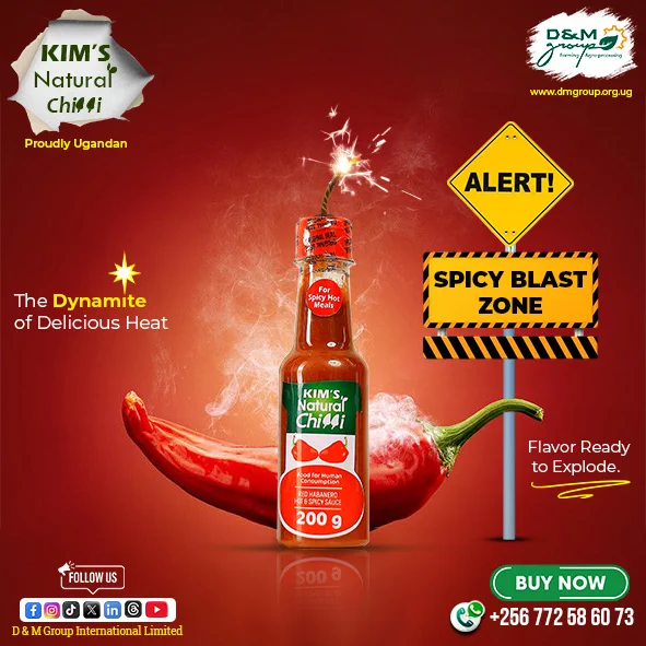KIM's Natural Chilli Sauce is made from Red Habanero peppers and it is good for maximum heat  lovers.
product of D&M Group International Limited