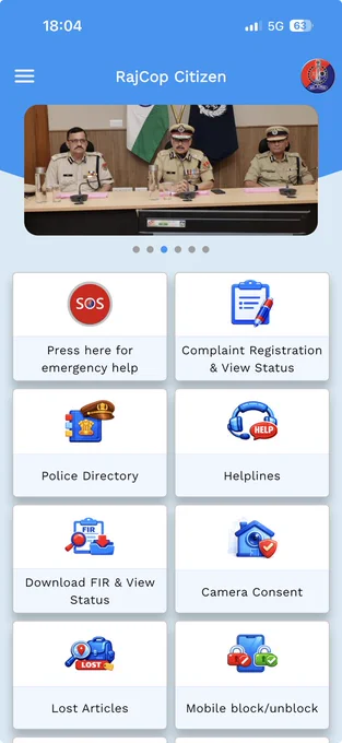RajCop Citizen App