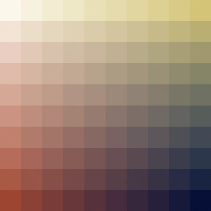 MicroPalettes no. 25 - Color interpolation grid
