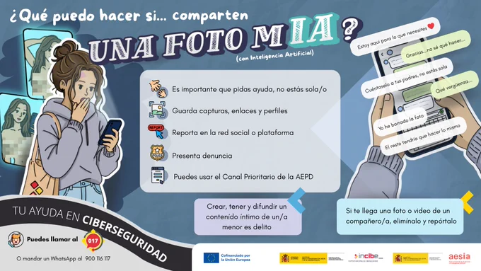 Infografía IA adolescentes INCIBE