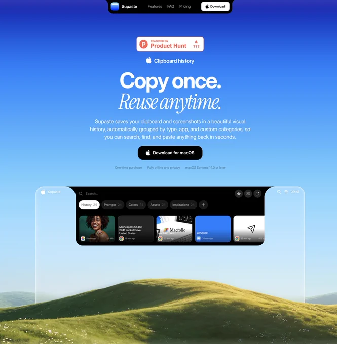 Supaste on Product hunt