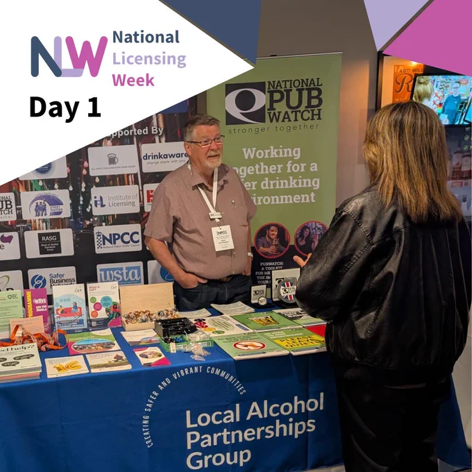 Graphic marking Day 1 of National Licensing Week 2026. Bold text reads: "Licensing works because people work together." IoL branding with #NLW2026.