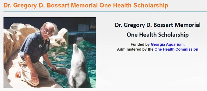 The scholarship is funded by the Georgia Aquarium and administered by the One Health Commission.