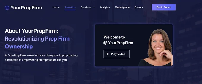 A company offering everything you need to launch your own prop firm in as little as 10 days.