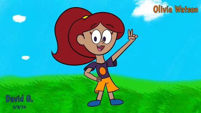 While she keeps her hair in a ponytail most of the year, she always lets her hair down during the summer. And she’s also close friends with Giorgio. Usually hanging out with him most of the time.