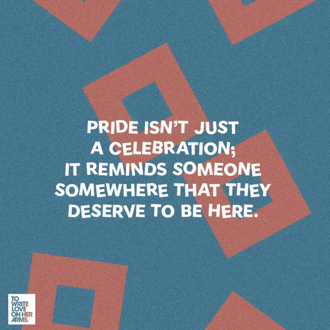 Pride isn’t just a celebration; it reminds someone somewhere that they deserve to be here. 