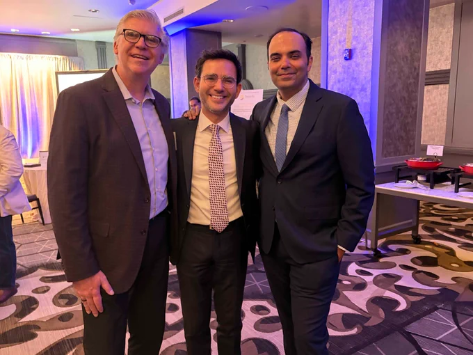 CFC Executive Director Robert Herrell pictured together with NYC DCWP Commissioner Sam Levine and CA Business and Consumer Services Agency Secretary Rohit Chopra at the Consumer Federation of America's 54th Annual Awards Ceremony in DC.