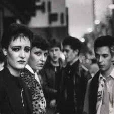 Siouxsie, Michelle Brigandage Steven Severin queue 100 Club London 1976 1st punk festival 