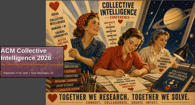 flyer of the collective intelligence conference. 