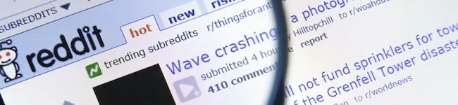 Reddit page shows user threads