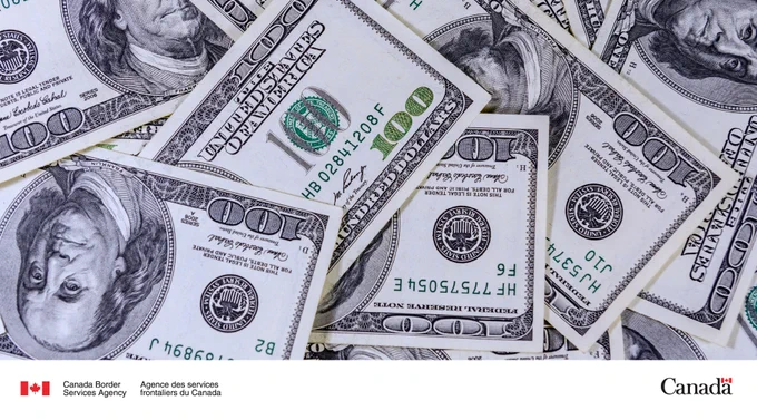 An image of $100 dollar bills. 