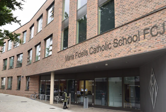 Photo of Maria Fidelis Catholic School's building.