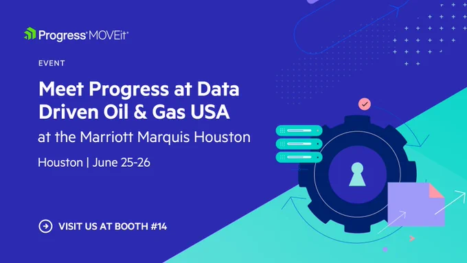 Event banner: Meet Progress at Data Driven Oil & Gas USA
