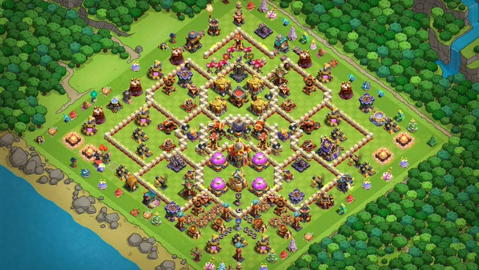 Base 6: Root Rider Defense Base • 2x Poison Meta Defense : Clash of Clans Base Layouts 2026