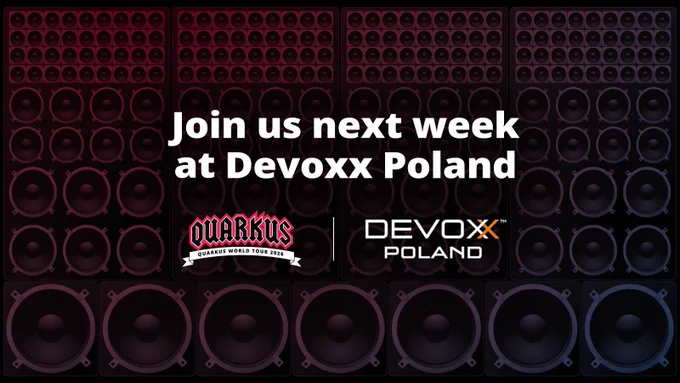 Join us next week at  Devoxx Poland!